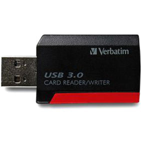 Lecteur de cartes Verbatim Pocket, USB 3.0 - Noir 98538