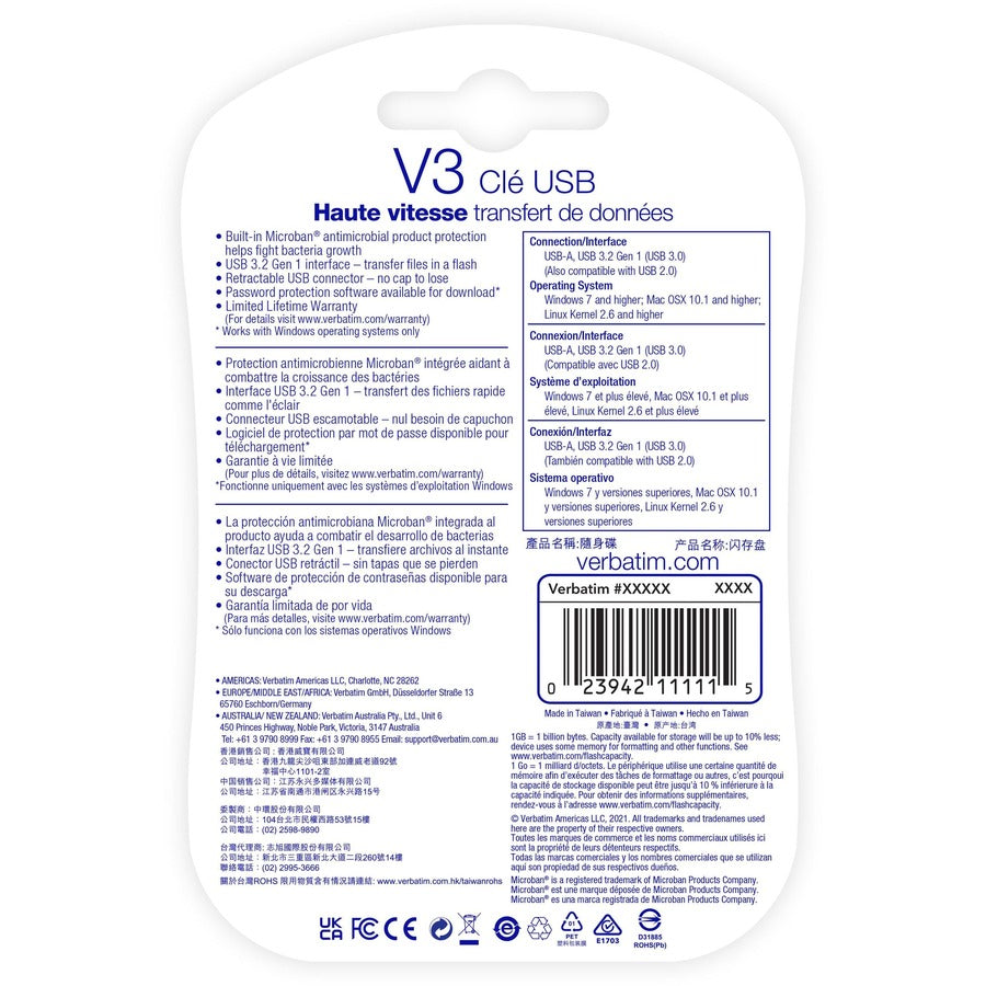 Verbatim Store 'n' Go V3 USB Drive 49176