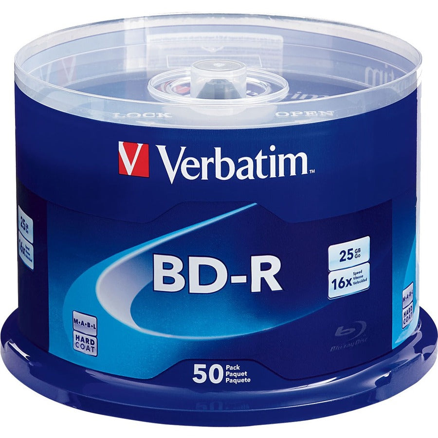 Verbatim BD-R 25GB 6X with Branded Surface - 50pk Spindle 98397