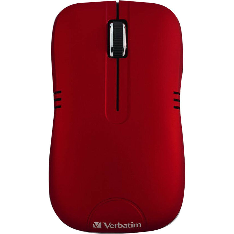 Souris optique sans fil pour ordinateur portable Verbatim, série Commuter - Rouge mat 99767