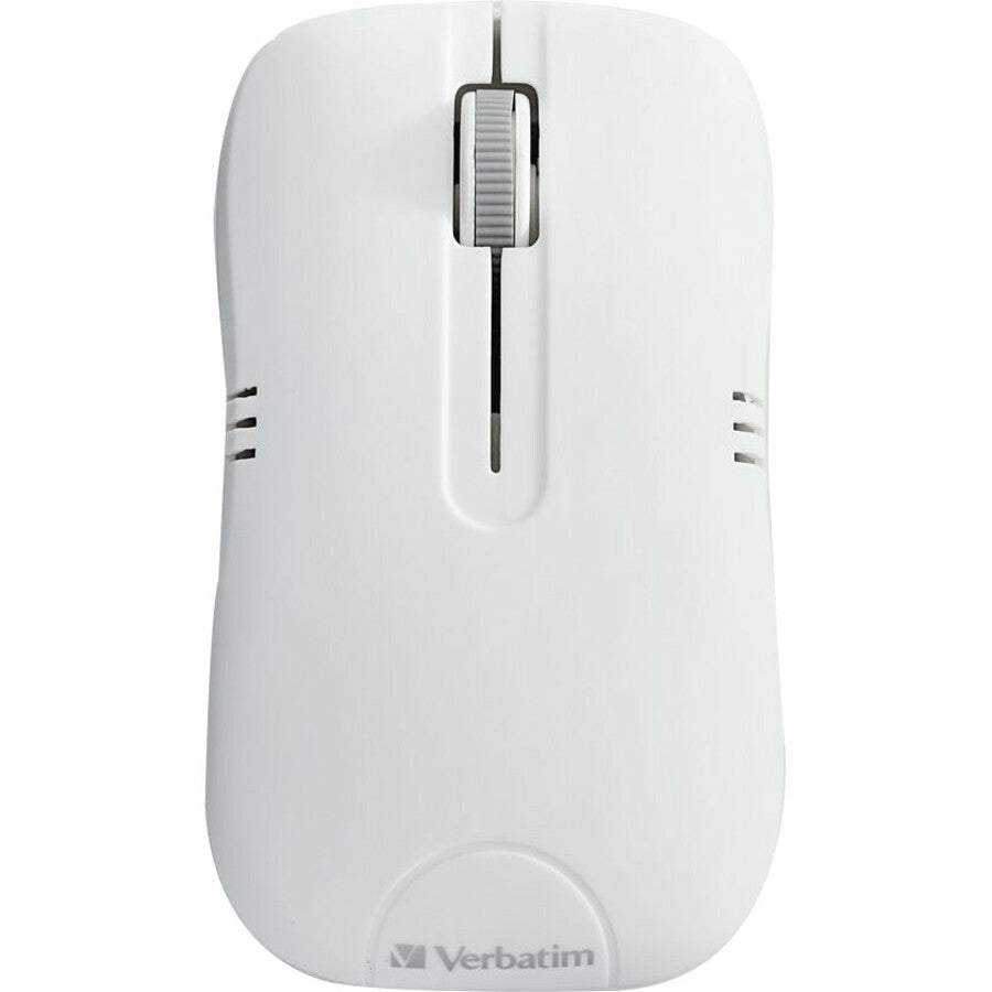 Verbatim Wireless Notebook Optical Mouse, Commuter Series - Matte White 99768