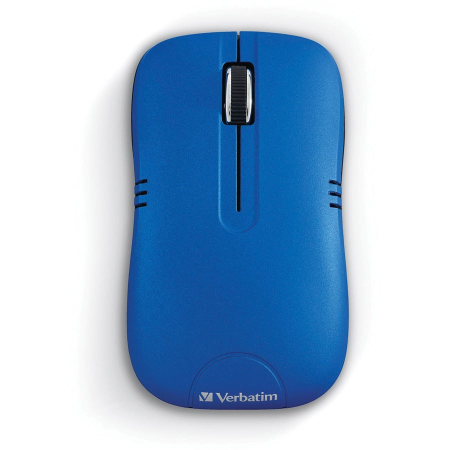 Souris optique sans fil pour ordinateur portable Verbatim, série Commuter - Bleu mat 99766