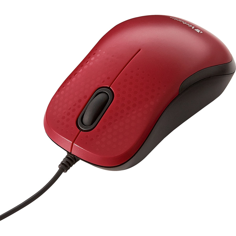 Verbatim Silent Corded Optical Mouse - Red 70234