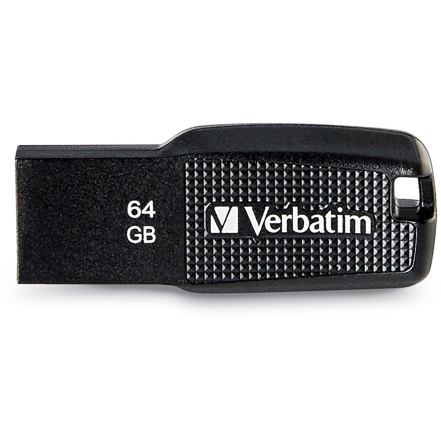 Verbatim 64GB Ergo USB Flash Drive - Black 70877