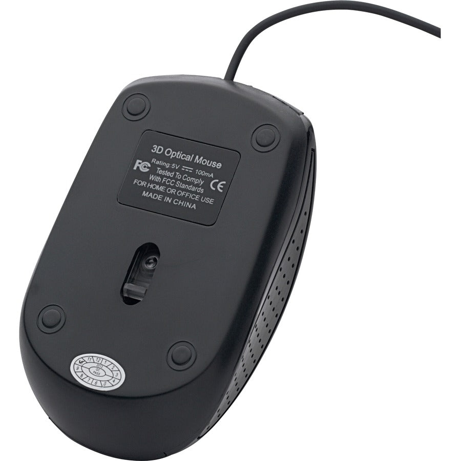 Verbatim Corded Optical Mouse - Black 70733