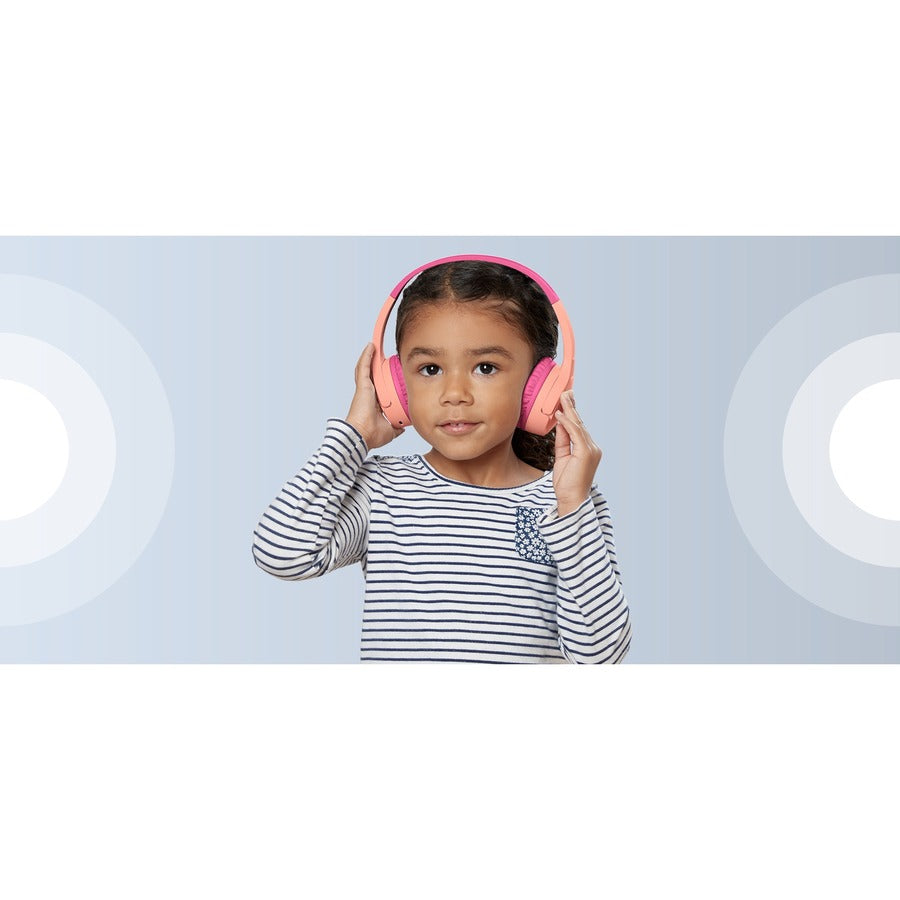 Belkin Wireless On-Ear Headphones for Kids AUD002btPK AUD002BTPK