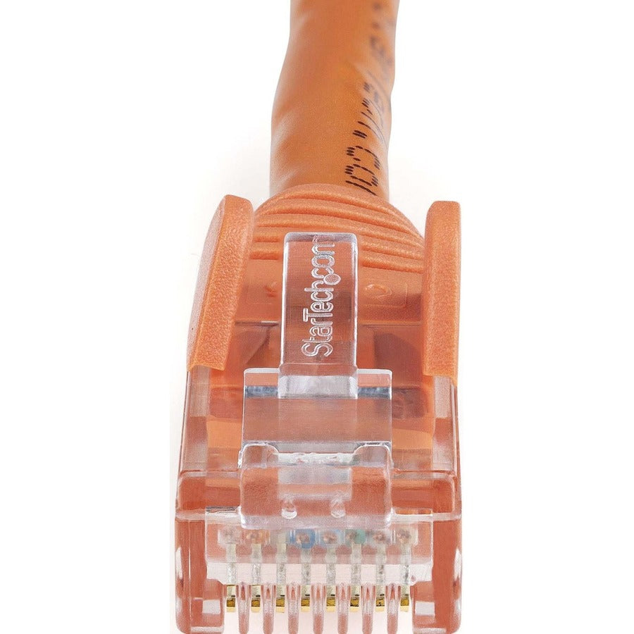 StarTech.com Câble Ethernet CAT6 6 pouces - Gigabit sans accroc orange - Cordon de brassage PoE UTP 650 MHz catégorie 6 100 W Câblage certifié UL/TIA N6PATCH6INOR