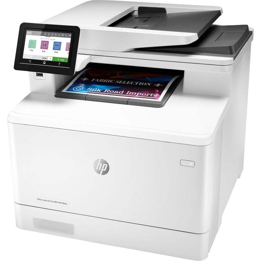 HP LaserJet Pro M479 M479fdw Laser Multifunction Printer-Color-Copier/Fax/Scanner-28 ppm Mono/28 ppm Color Print-600x600 dpi Print-Automatic Duplex Print-50000 Pages-300 sheets Input-1200 dpi Optical Scan-Wireless LAN-Mopria W1A80A#BGJ