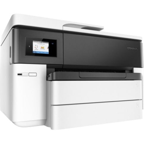 HP Officejet Pro 7740 Inkjet Multifunction Printer-Color-Copier/Fax/Scanner-34 ppm Mono/34 ppm Color Print-4800x1200 dpi Print-Automatic Duplex Print-30000 Pages-500 sheets Input-1200 dpi Optical Scan-Color Fax-Wireless LAN G5J38A#B1H