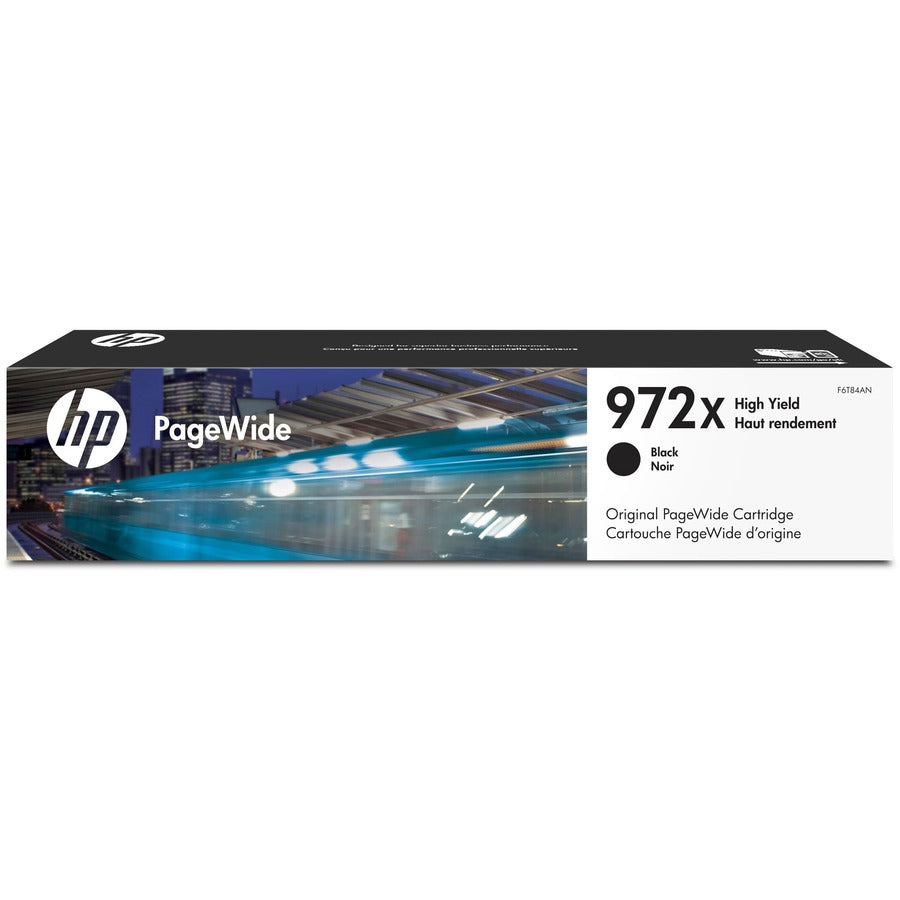 HP 972X (F6T84AN) Cartouche d'encre originale à page large à haut rendement - Paquet unique - Noir - 1 de chaque F6T84AN