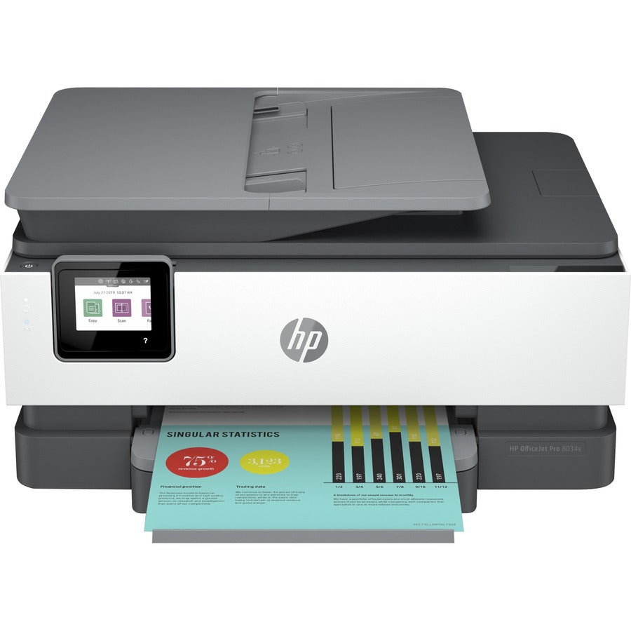 HP Officejet Pro 8034e Wireless Inkjet Multifunction Printer - Color 1L0J0A#B1H