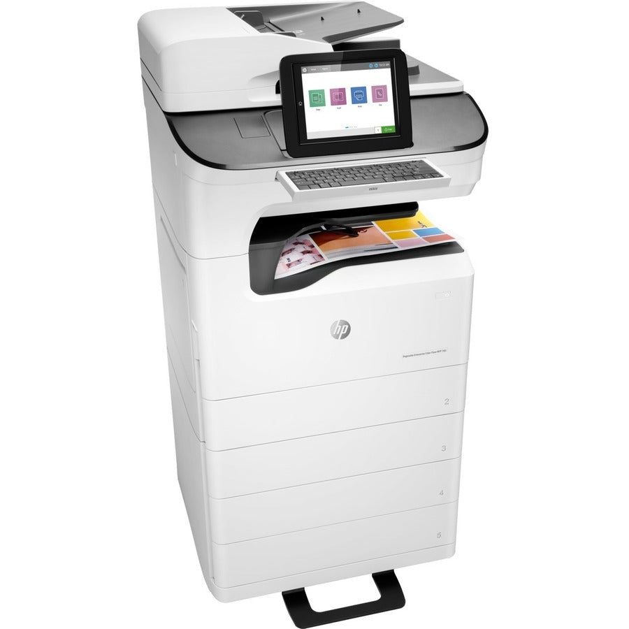 HP PageWide Enterprise 785z+ Page Wide Array Multifunction Printer-Color-Copier/Fax/Scanner-75 ppm Mono/75 ppm Color Print-2400x1200 dpi Print-Automatic Duplex Print-125000 Pages-650 sheets Input-600 dpi Optical Scan-Color Fax-Wireless LAN Z5G75A#B1H
