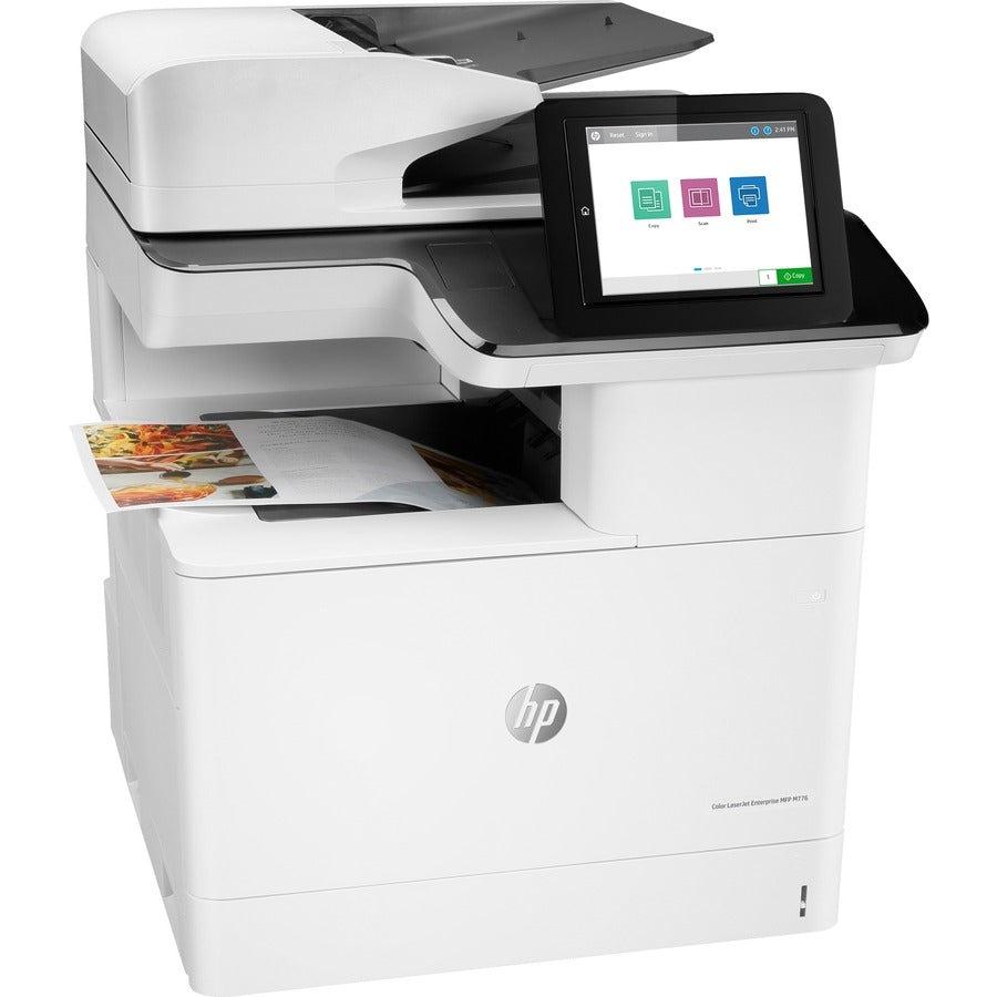 HP LaserJet M776 M776dn Laser Multifunction Printer-Color-Copier/Scanner-46 ppm Mono/46 ppm Color Print-1200x1200 Print-Automatic Duplex Print-200000 Pages Monthly-650 sheets Input-Color Scanner-600 Optical Scan-Gigabit Ethernet T3U55A#BGJ