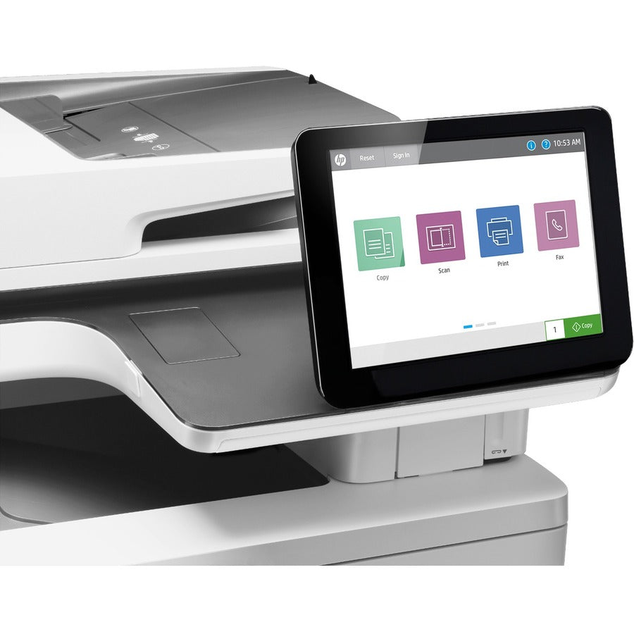 HP LaserJet M578 M578f Laser Multifunction Printer-Color-Copier/Fax/Scanner-40 ppm Mono/Color Print-1200x1200 Print-Automatic Duplex Print-80000 Pages Monthly-650 sheets Input-Color Scanner-600 Optical Scan-Color Fax-Gigabit Ethernet 7ZU86A#BGJ