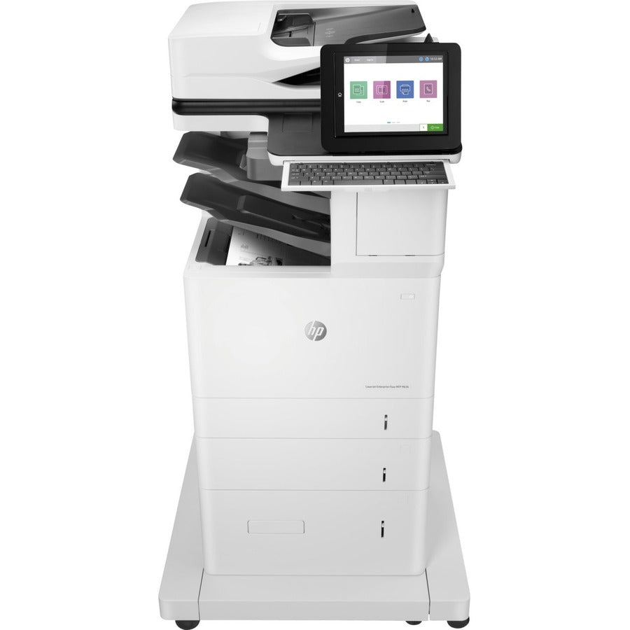 HP LaserJet Enterprise M636z Laser Multifunction Printer-Monochrome-Copier/Fax/Scanner-75 ppm Mono Print-1200x1200 dpi Print-Automatic Duplex Print-300000 Pages-3200 sheets Input-600 dpi Optical Scan-Wireless LAN-Mopria-Wi-Fi Direct 7PT01A#BGJ