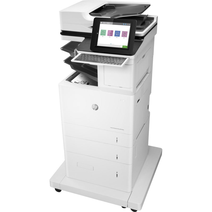 HP LaserJet Enterprise M636z Laser Multifunction Printer-Monochrome-Copier/Fax/Scanner-75 ppm Mono Print-1200x1200 dpi Print-Automatic Duplex Print-300000 Pages-3200 sheets Input-600 dpi Optical Scan-Wireless LAN-Mopria-Wi-Fi Direct 7PT01A#BGJ