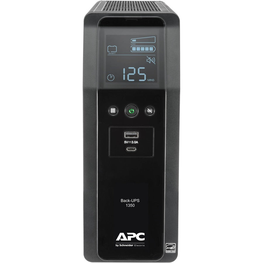 APC by Schneider Electric Back-UPS Pro BN 1350 VA, 10 prises, 2 ports de chargement USB, AVR, interface LCD BN1350M2