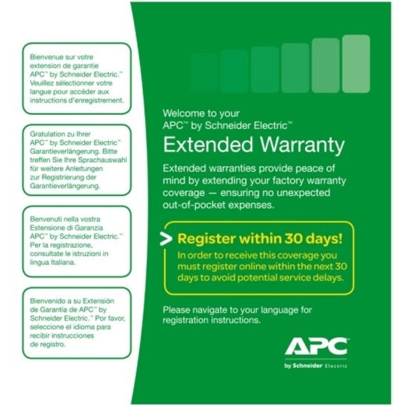 APC by Schneider Electric Service Pack - Garantie étendue - 3 ans - Garantie WBEXTWAR3YR-SP-02