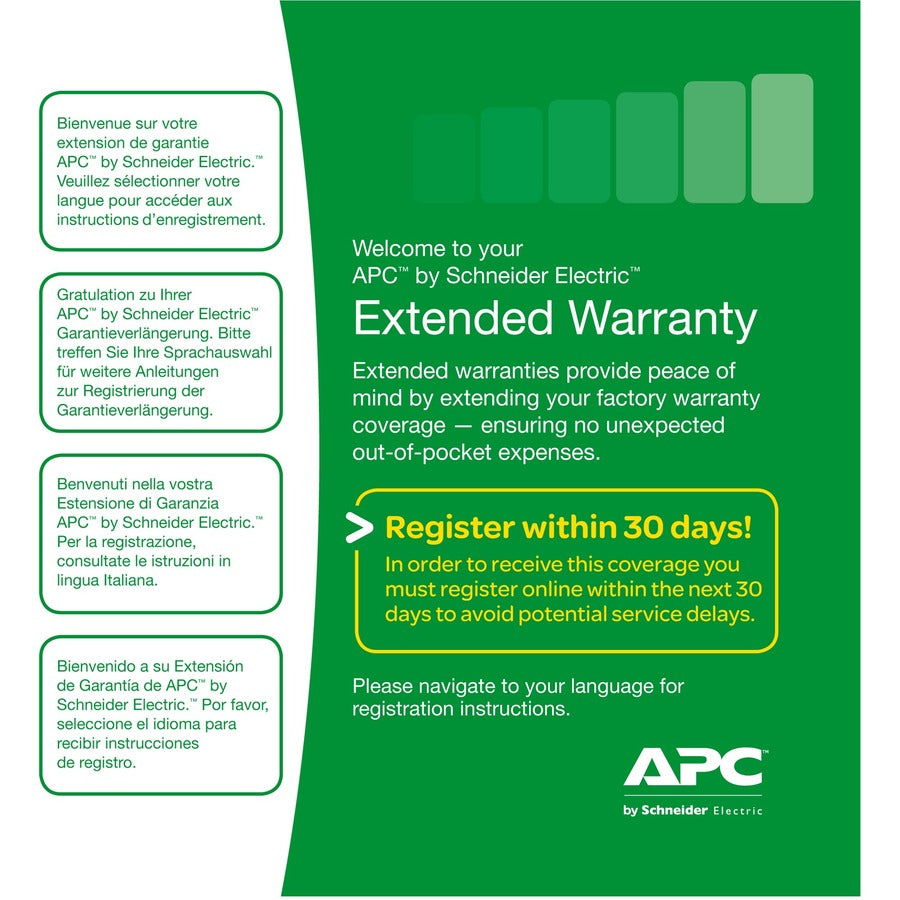 APC by Schneider Electric Service Pack - 1 Year Extended Warranty - Warranty WBEXTWAR1YR-SP-02