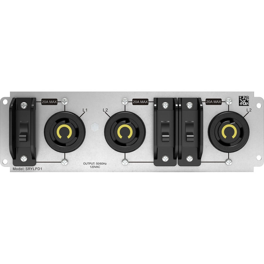 APC by Schneider Electric Backplate Kit with 3x NEMA L5-20R Outlets for Smart-UPS Modular Ultra SRYLPD1