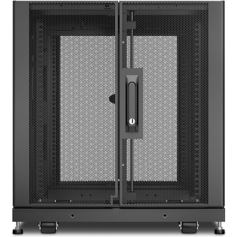 Boîtier rack pour serveur APC by Schneider Electric NetShelter SX 12U 600 mm x 1 070 mm avec côtés noirs AR3103