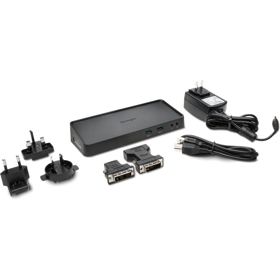 Station d'accueil Kensington SD3600 5 Gbit/s USB 3.0 double 2K - HDMI/DVI-I/VGA - Windows K33991WW