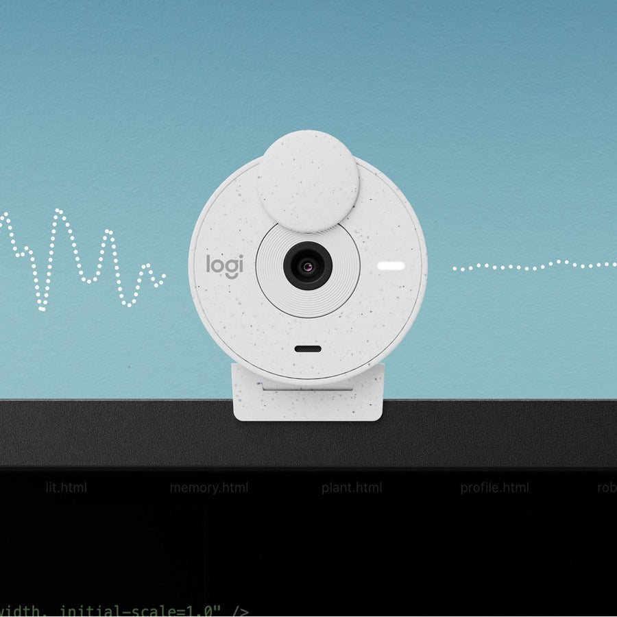 Logitech BRIO Webcam - 2 Megapixel - 30 fps - Off White - USB Type C - Retail 960-001441