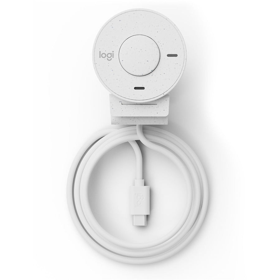 Webcam Logitech BRIO - 2 mégapixels - 30 ips - Blanc cassé - USB Type C - Vente au détail 960-001441