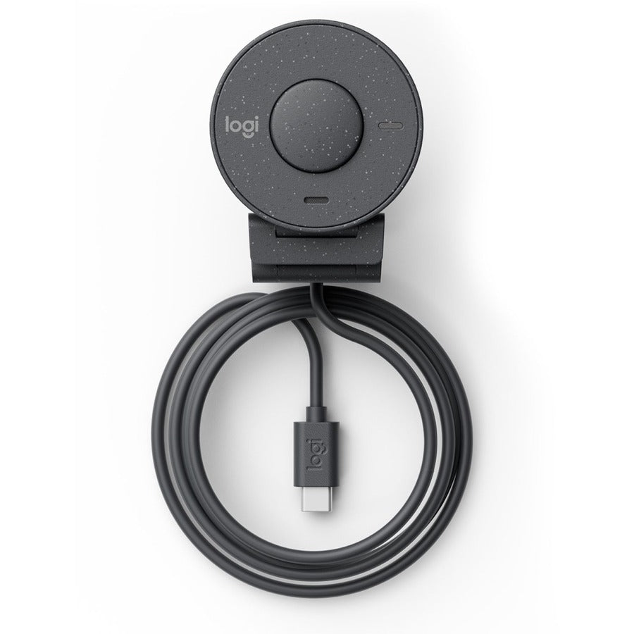 Webcam Logitech BRIO - 2 mégapixels - 30 ips - Graphite - USB Type C - Vente au détail 960-001497