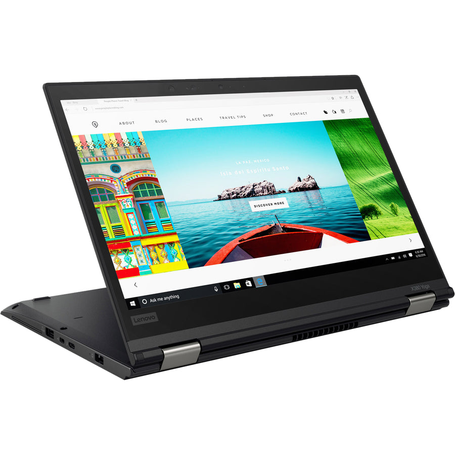 Lenovo ThinkPad X380 Yoga 20LH000XUS 13.3" Touchscreen 2 in 1 Notebook - 1920 x 1080 - Intel Core i7 8th Gen i7-8550U Quad-core (4 Core) 1.80 GHz - 16 GB Total RAM - 256 GB SSD - Black 20LH000XUS