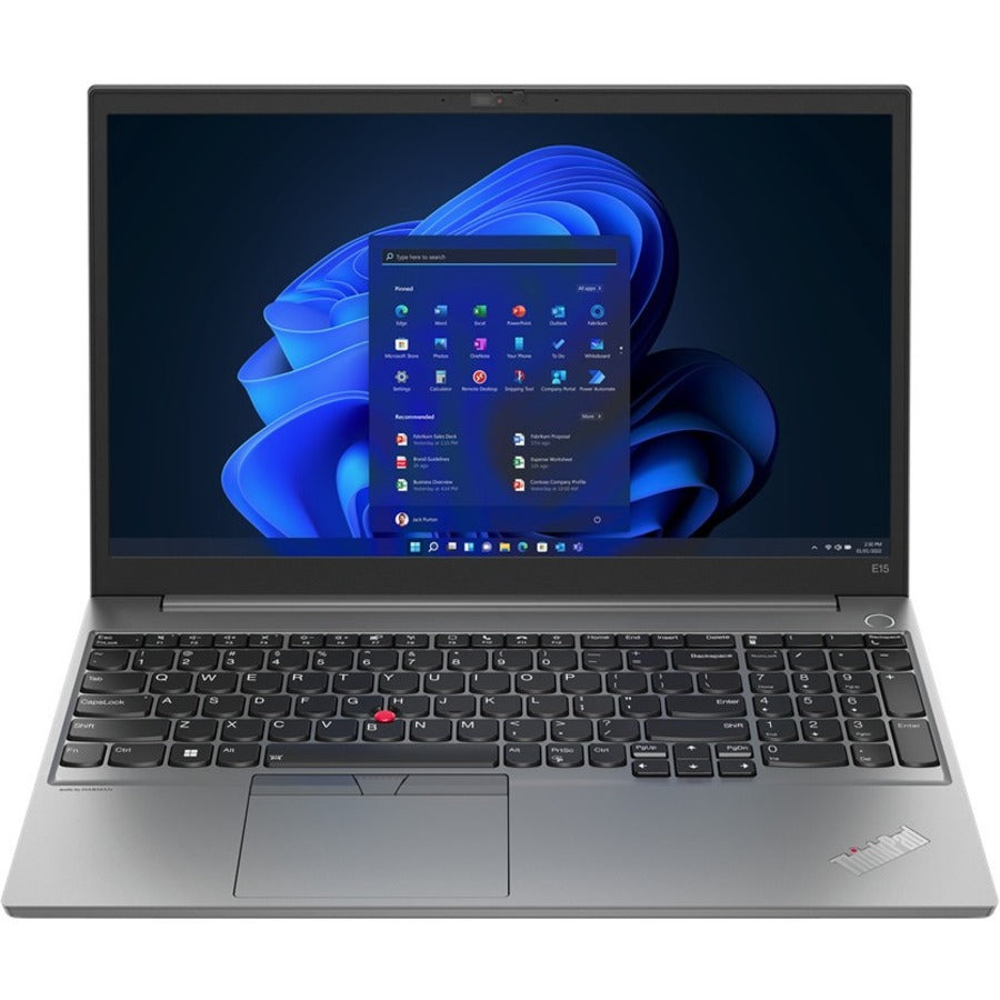 Ordinateur portable Lenovo ThinkPad E15 Gen 4 21E6007CUS 15,6" - Full HD - 1920 x 1080 - Intel Core i5 12e génération i5-1235U Deca-core (10 Core) - 16 Go de RAM totale - 8 Go de mémoire intégrée - 256 Go SSD - Minéral Métallique 21E6007CUS