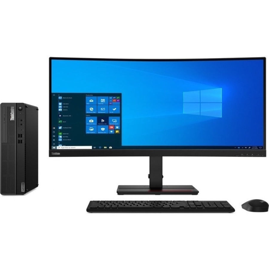 Lenovo ThinkCentre M75s Gen 2 11R8001XUS Desktop Computer - AMD Ryzen 5 PRO 5650G Hexa-core (6 Core) 3.90 GHz - 8 GB RAM DDR4 SDRAM - 256 GB NVMe M.2 PCI Express PCI Express NVMe SSD - Small Form Factor - Black 11R8001XUS