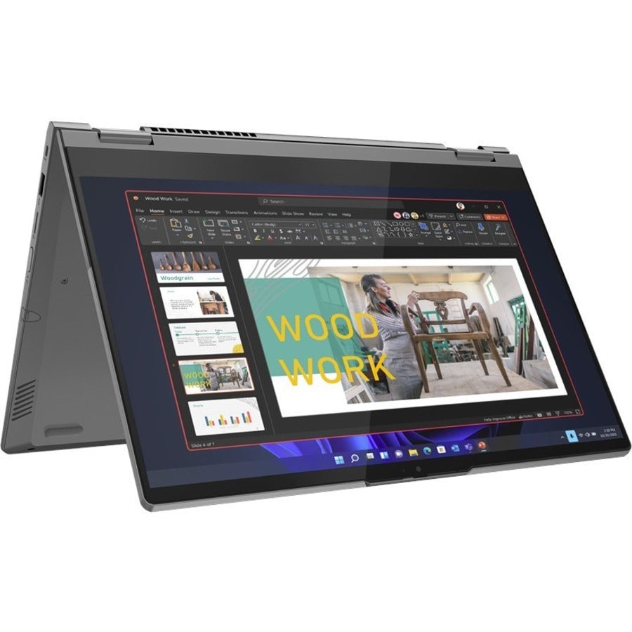 Lenovo ThinkBook 14s Yoga G2 IAP 21DM003QUS 14" Touchscreen Notebook - Full HD - 1920 x 1080 - Intel Core i5 12th Gen i5-1235U Deca-core (10 Core) - 16 GB Total RAM - 8 GB On-board Memory - 256 GB SSD - Mineral Gray 21DM003QUS