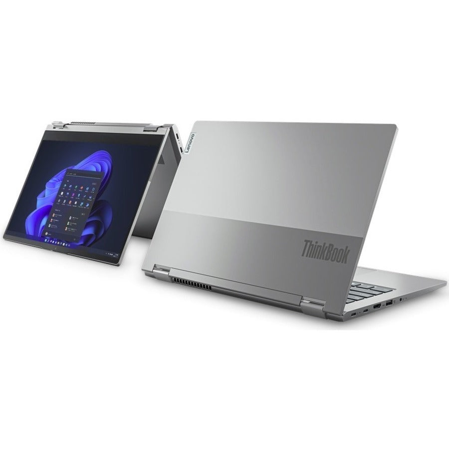 Lenovo ThinkBook 14s Yoga G2 IAP 21DM003QUS 14" Touchscreen Notebook - Full HD - 1920 x 1080 - Intel Core i5 12th Gen i5-1235U Deca-core (10 Core) - 16 GB Total RAM - 8 GB On-board Memory - 256 GB SSD - Mineral Gray 21DM003QUS
