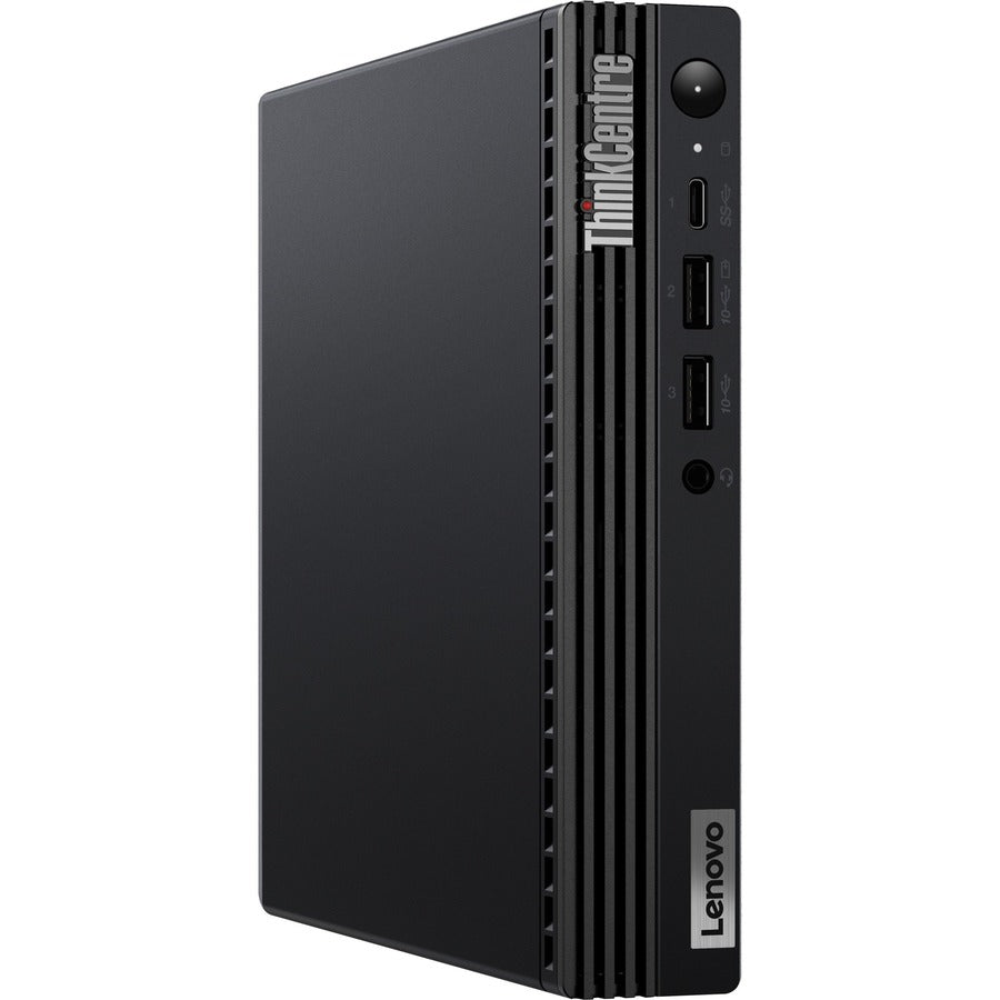 Ordinateur de bureau Lenovo ThinkCentre M70q Gen 3 11T3000EUS - Intel Core i3 12e génération i3-12100T Quad-core (4 cœurs) 2,20 GHz - 8 Go de RAM DDR4 SDRAM - 128 Go NVMe M.2 PCI Express PCI Express NVMe 3.0 SSD - Minuscule - Noir 11T3000EUS