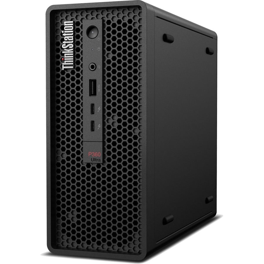 Lenovo ThinkStation P360 Ultra 30G1000NCA Workstation - 1 x Intel Core i5 Hexa-core (6 Core) i5-12400T 12th Gen 1.80 GHz - 16 GB DDR5 SDRAM RAM - 512 GB SSD - Mini-tower 30G1000NCA