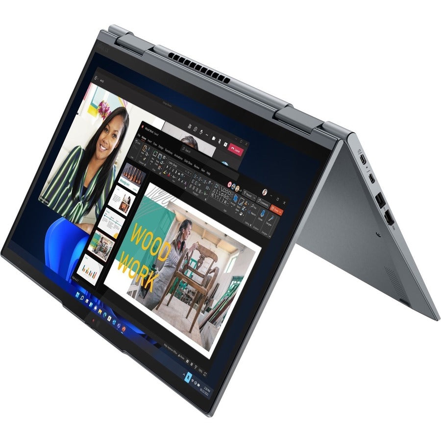 Lenovo ThinkPad X1 Yoga Gen 7 21CD000GUS 14" Touchscreen Convertible 2 in 1 Notebook - WUXGA - 1920 x 1200 - Intel Core i7 12th Gen i7-1260P Dodeca-core (12 Core) - 16 GB Total RAM - 16 GB On-board Memory - 512 GB SSD - Storm Gray 21CD000GUS