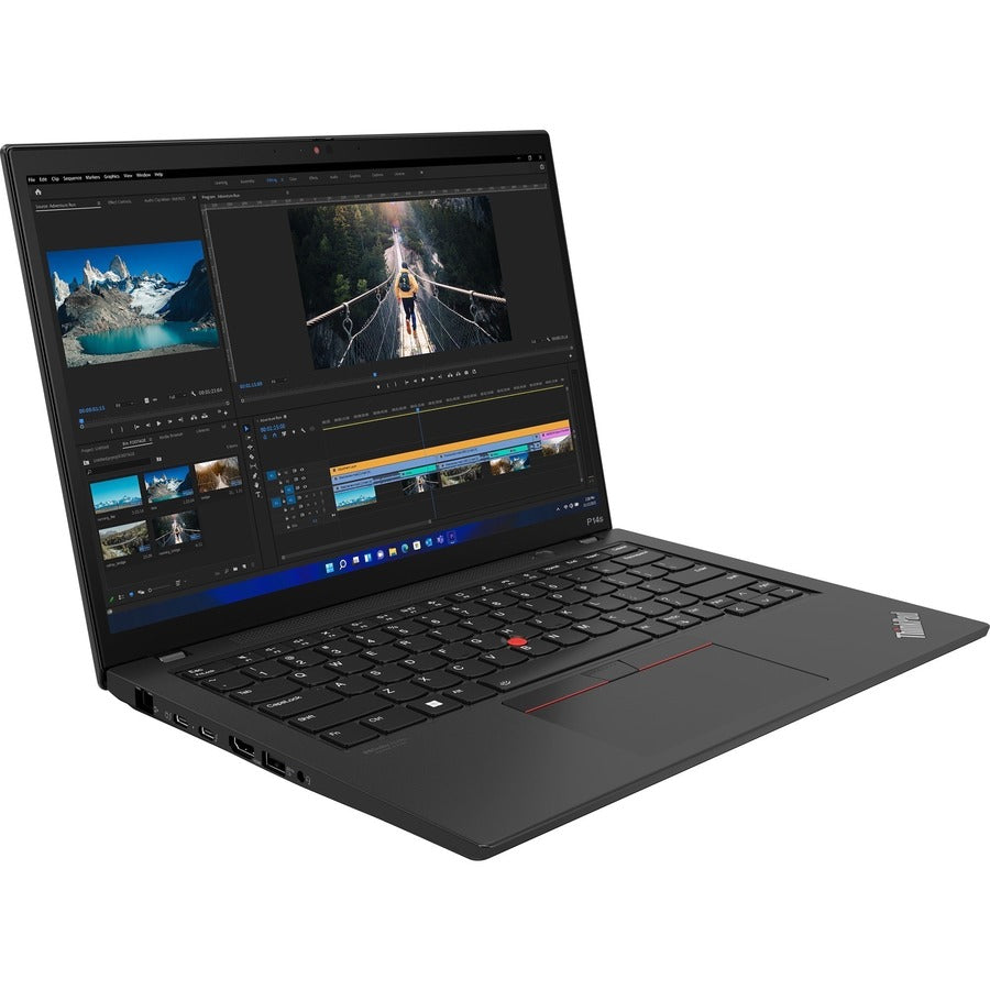 Lenovo ThinkPad P14s Gen 3 21J50017CA Ordinateur portable à écran tactile 14" - WQUXGA - 3840 x 2400 - AMD Ryzen 5 PRO 6650U Hexa-core (6 cœurs) 2,90 GHz - 32 Go de RAM totale - 32 Go de mémoire intégrée - 512 Go SSD - Noir 21J50017CA