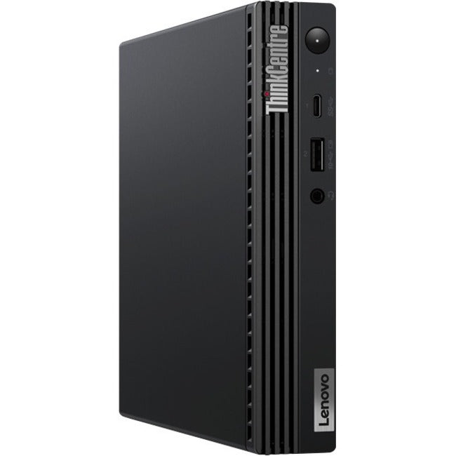 Ordinateur de bureau Lenovo ThinkCentre M80q Gen 3 11U1000XUS - Intel Core i5 12e génération i5-12500T Hexa-core (6 cœurs) 2 GHz - 8 Go de RAM DDR5 SDRAM - 128 Go M.2 PCI Express SSD - Tiny - Raven Black 11U1000XUS