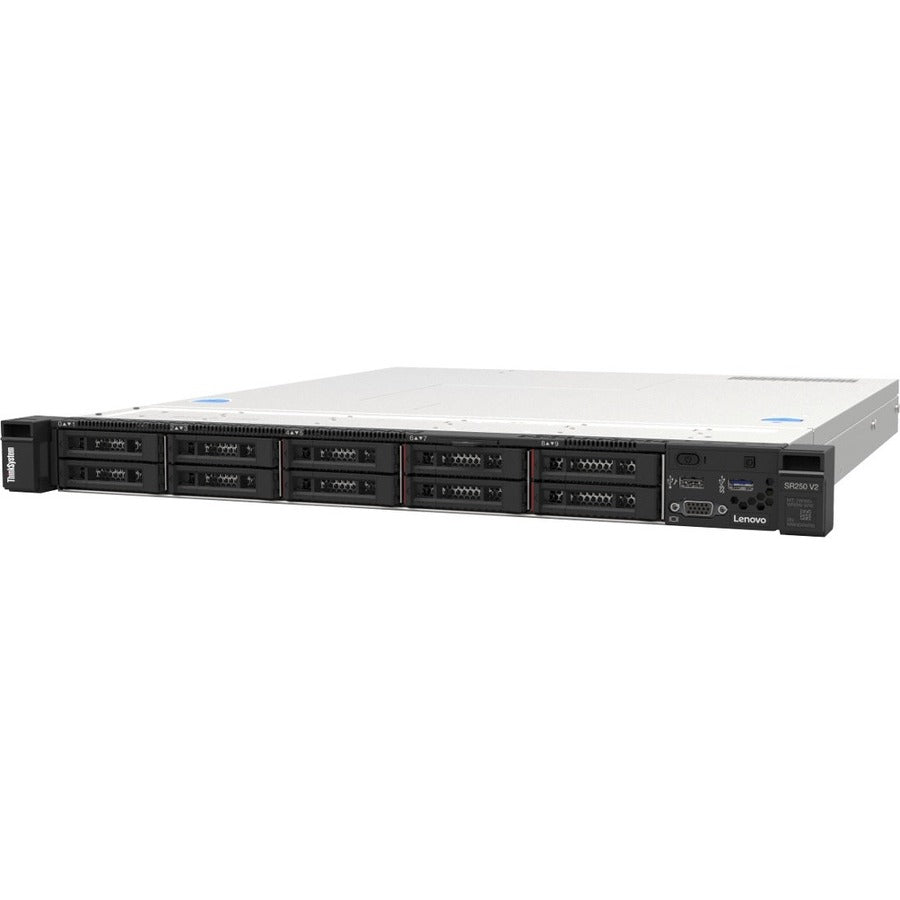 Serveur Rack Lenovo ThinkSystem SR250 V2 7D7QA021NA 1U - 1 x Intel Xeon E-2336 2,90 GHz - 16 Go RAM - Contrôleur Serial ATA 7D7QA021NA