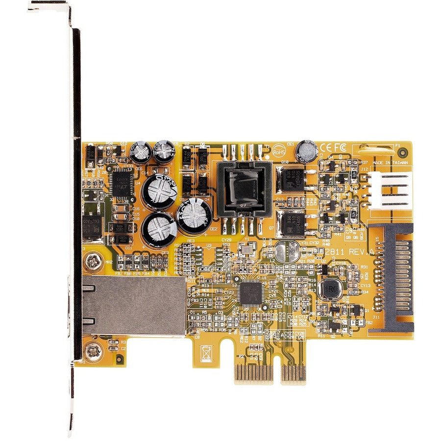 StarTech.com Carte réseau PoE 1 port 2,5 Gbit/s, carte Ethernet PCIe, carte réseau PoE 30 W 802.3at pour PC/serveurs, adaptateur LAN RJ45/réseau PoE, NBaseT ST1000PEXPSE