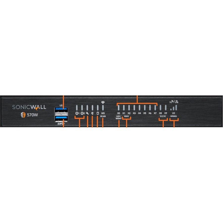 Appareil de sécurité réseau/pare-feu SonicWall TZ570W 03-SSC-0741