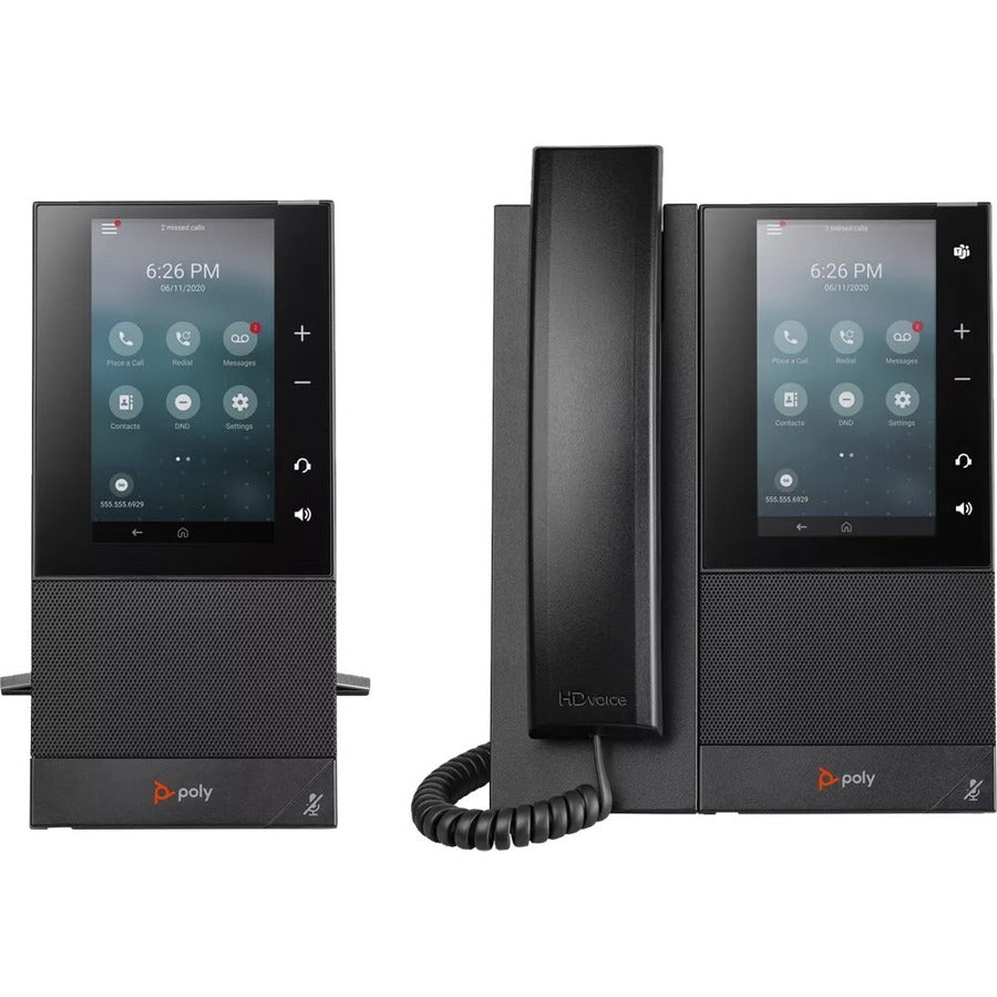 Poly CCX 500 IP Phone - Corded - Corded - Bluetooth - Desktop, Wall Mountable 2200-49720-025