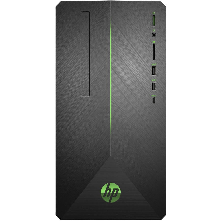 HP Pavilion Gaming TG01-2000a TG01-2039 Desktop Computer - AMD Ryzen 5 5600G Hexa-core (6 Core) 3.90 GHz - 16 GB RAM DDR4 SDRAM - 512 GB M.2 PCI Express NVMe SSD - Tower - Shadow Black, Acid Green 575L4AA#ABL