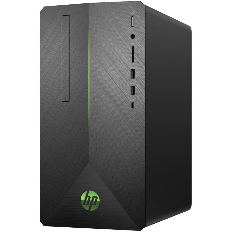 HP Pavilion Gaming TG01-2000a TG01-2039 Desktop Computer - AMD Ryzen 5 5600G Hexa-core (6 Core) 3.90 GHz - 16 GB RAM DDR4 SDRAM - 512 GB M.2 PCI Express NVMe SSD - Tower - Shadow Black, Acid Green 575L4AA#ABL