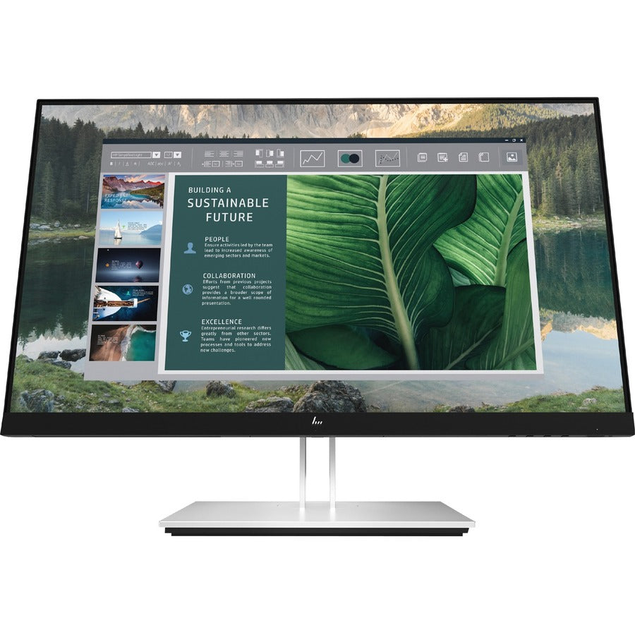 HP E24u G4 23.8" Full HD LCD Monitor - 16:9 - Black, Silver 189T0AA#ABA