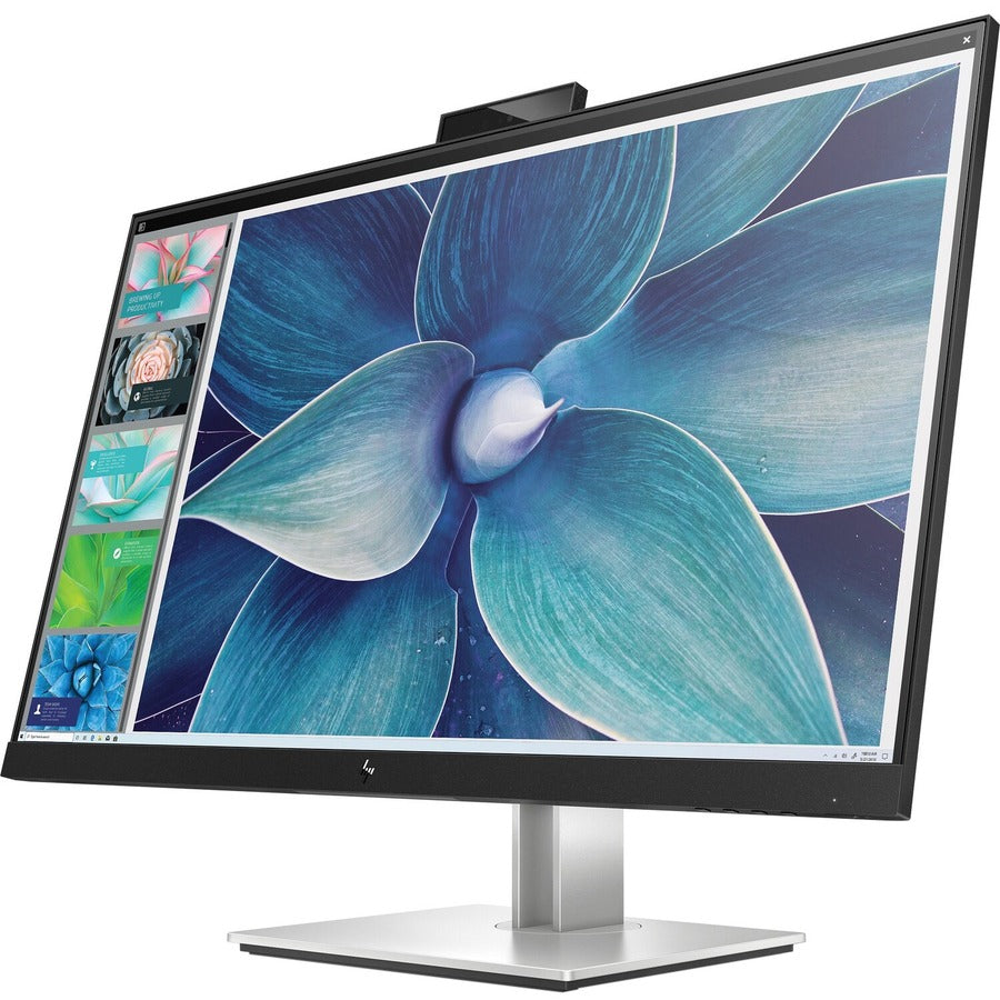 HP E27d G4 27" Webcam WQHD LED LCD Monitor - 16:9 - Black, Silver 6PA56A4#ABA