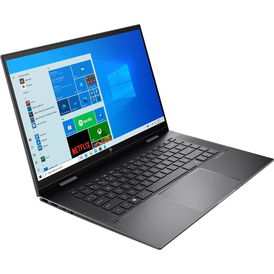 HP Envy 15.6" Touchscreen Notebook - Full HD - 1920 x 1080 - AMD Ryzen 5 5500U Hexa-core (6 Core) - 8 GB Total RAM - 1 TB SSD - Nightfall Black 378U1UA#ABL