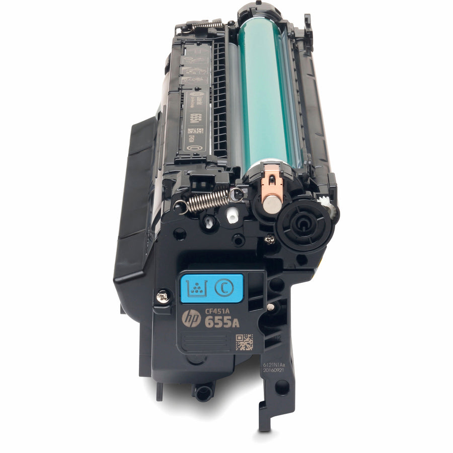 Cartouche de toner laser originale HP 655A (CF451A) - Cyan - 1 de chaque CF451A