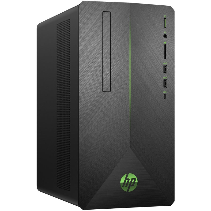 Ordinateur de bureau HP Pavilion Gaming TG01-2000a TG01-2049 - AMD Ryzen 5 5600G Hexa-core (6 Core) 3,90 GHz - 8 Go RAM DDR4 SDRAM - 512 Go M.2 PCI Express NVMe SSD - Tour - Noir ombre, vert acide 575L5AA #ABL